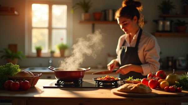 Cuisiner seul permet de faire des économies et de bien manger